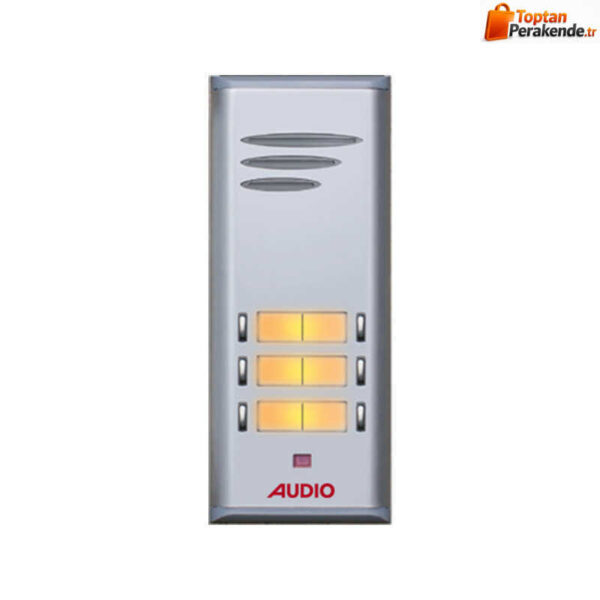 Audio 004849 Basic Serisi Çift Butonlu Zil Paneli 6lı